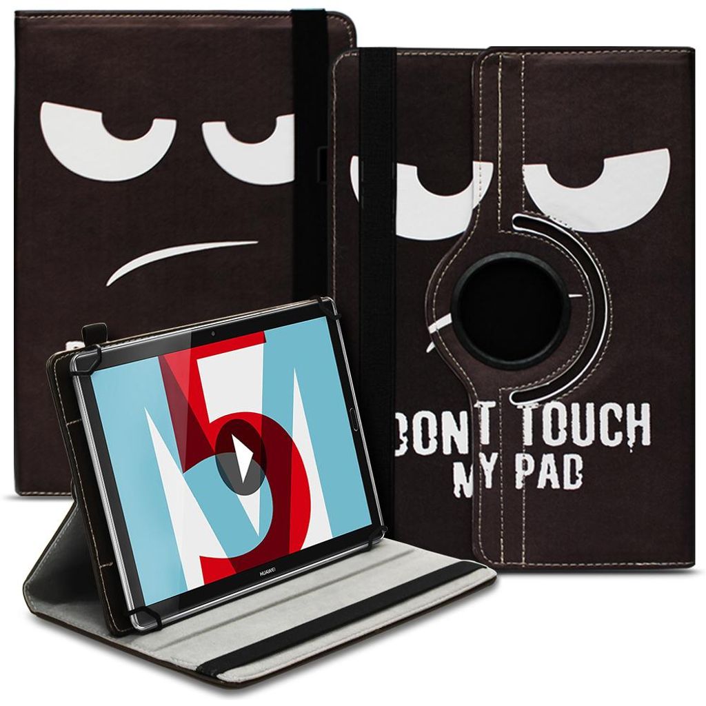 Schutzhülle Huawei MediaPad M5 Lite Tablet Hülle Tasche Case Cover 360° DrehbarFarbe 360 Uni:Motiv 6