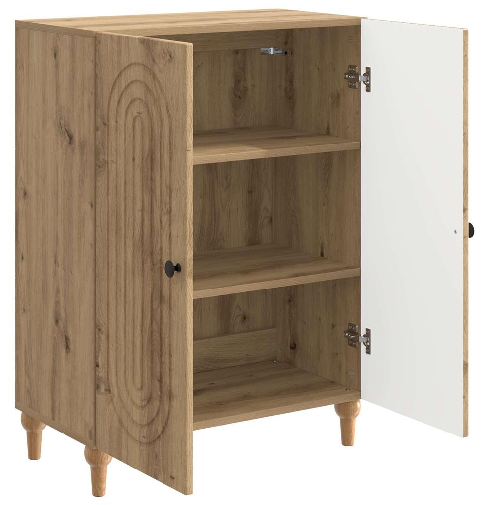 Möbel Kommoden - Braun - CLORIS Sideboard Artisan-Eiche 66x34,5x90 cm Holzwerkstoff,24.13 Kg - 182367