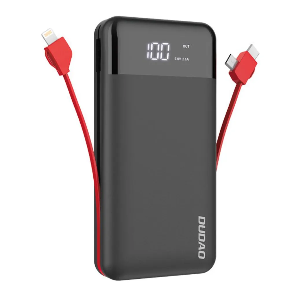 Powerbank polyvalente Dudao K1Pro 15W avec câbles de charge USB inclus