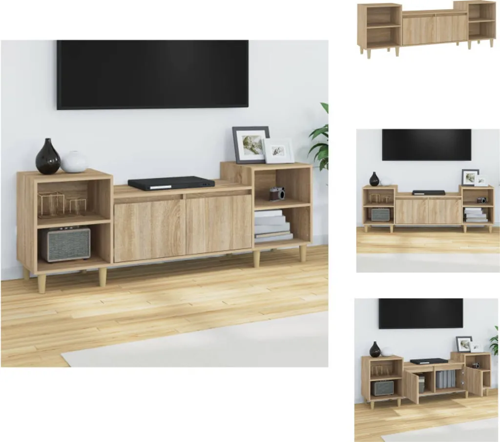 Mobile TV Rovere Sonoma 160x35x55 cm | Arredo Soggiorno Robusto vidaXL