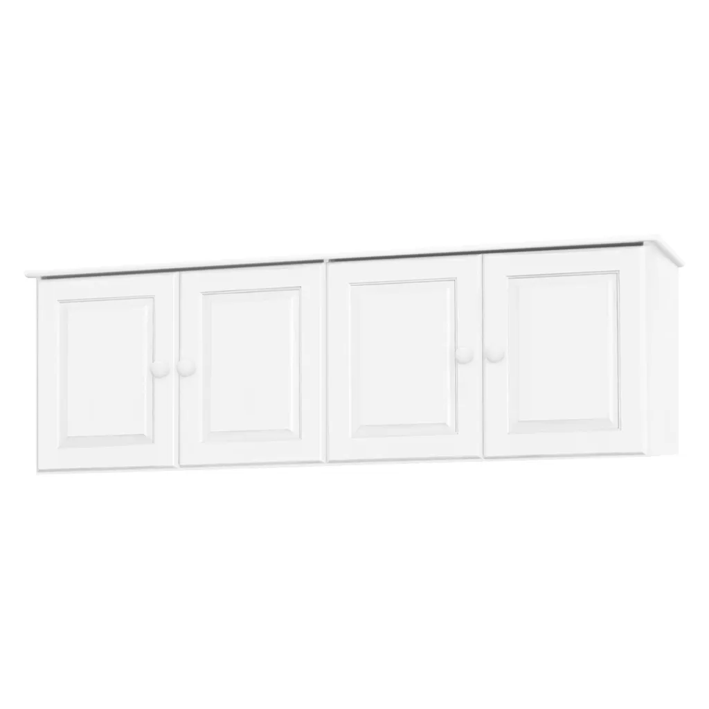 Surmeuble d'armoire 4 portes 8853B blanc laqué pour chambre à coucher