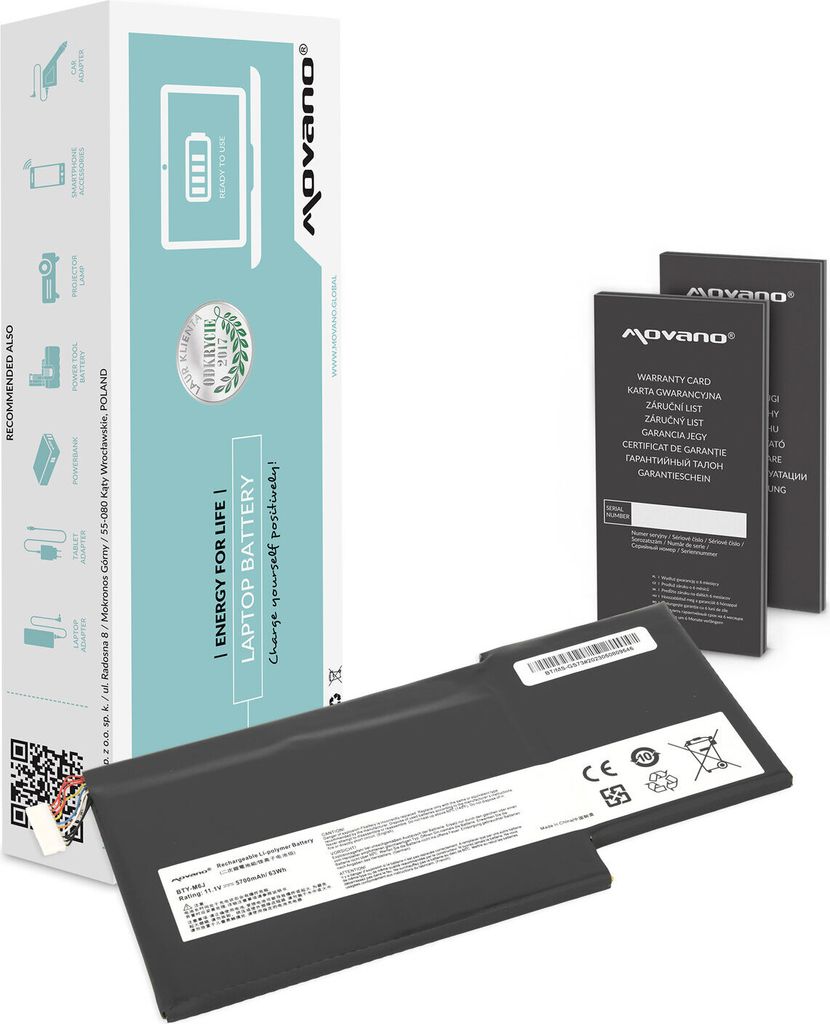 BTY-U6J BTY-M6J Akku für MSI GS63 GS73 WS63
