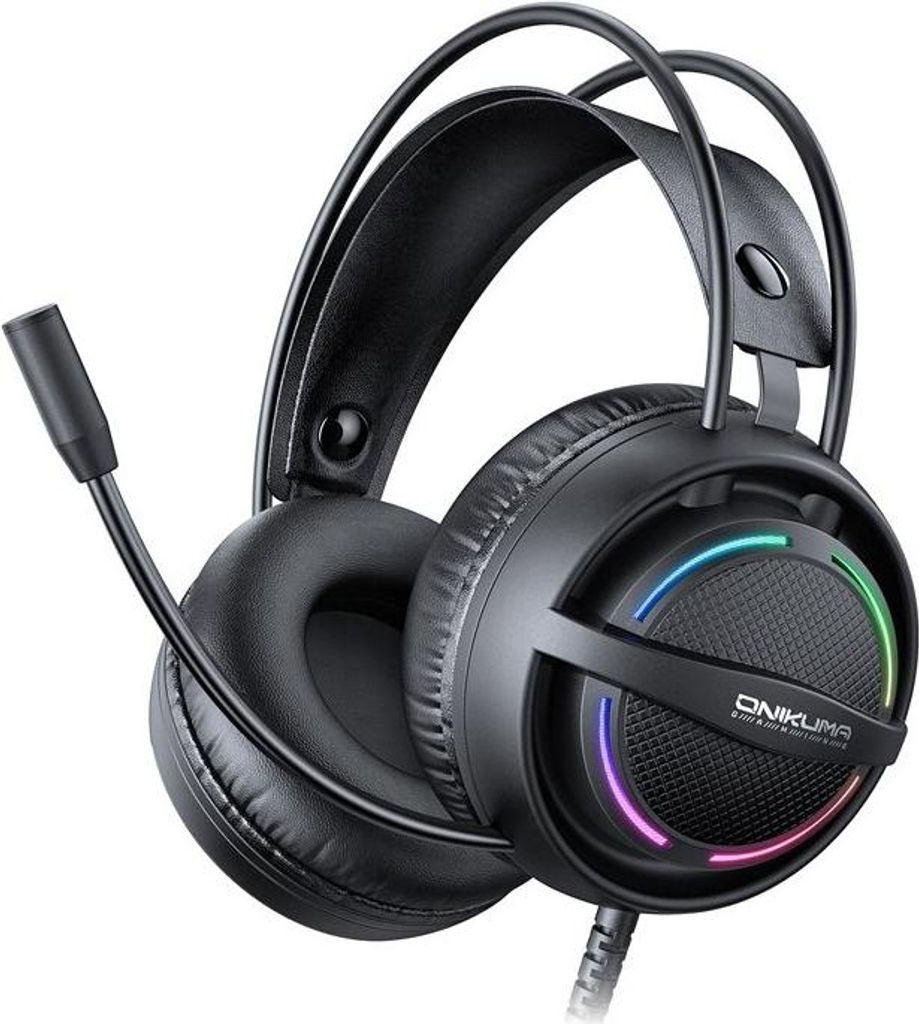 ONIKUMA X88 Gaming Kopfhörer Mikrofon RGB Produktbild 