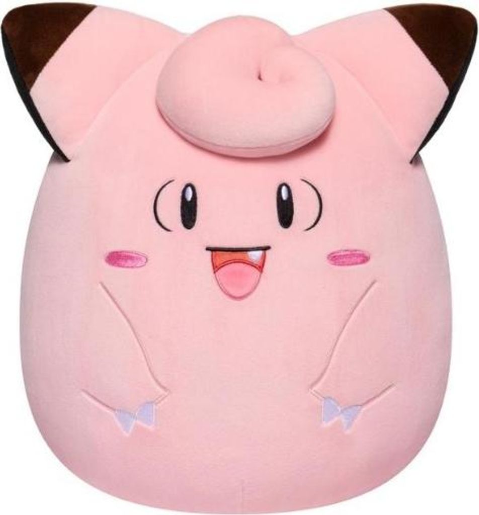 A plush toy of the character Piepi from Pokémon.