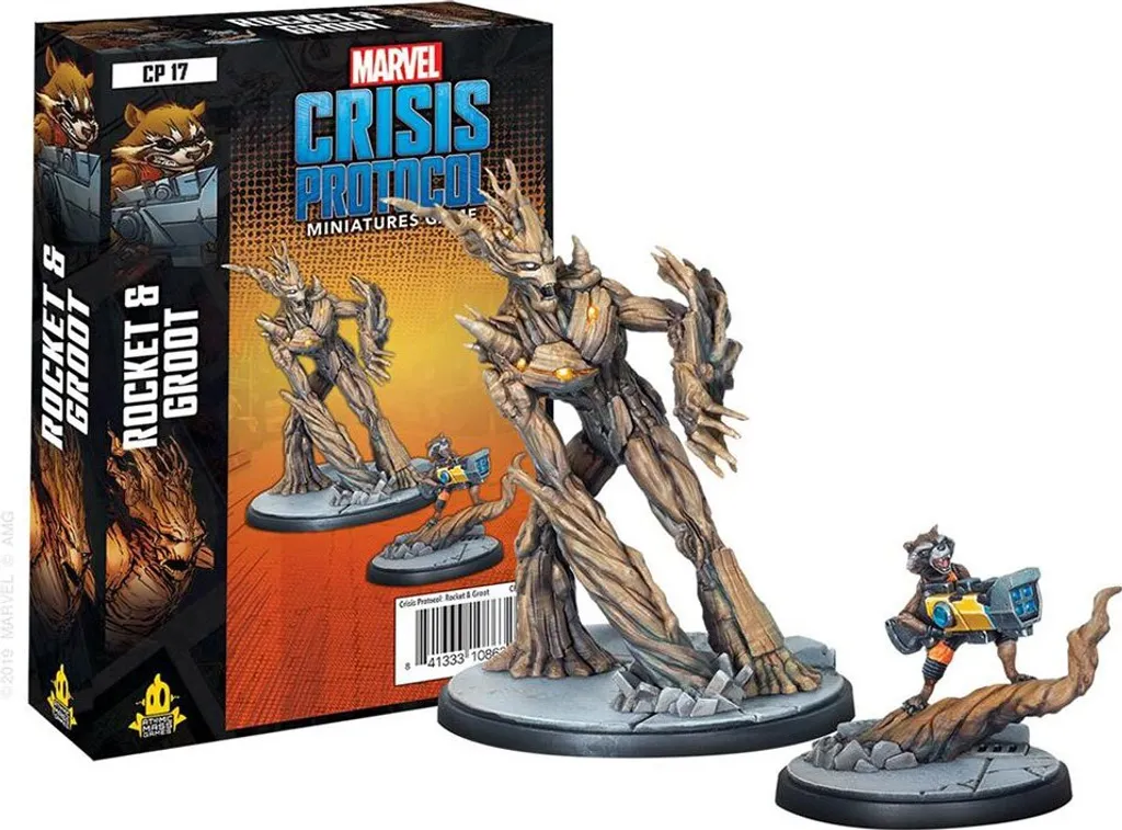 Marvel Crisis Protocol Rocket et Groot figurines détaillées à peindre - 2