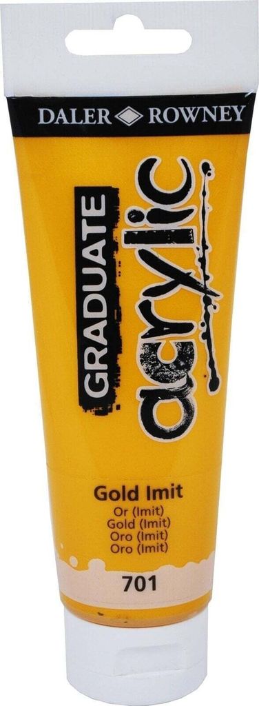 Daler Rowney Graduate Acrylfarbe, 120 ml, Gold