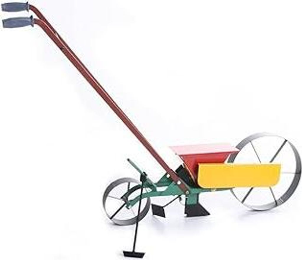 rg-vertrieb Handsämaschine Sämaschine manuell einreihige Drillmaschine Dippelmaschine zur Aussaat | 13 Kornöffnungen, Kettentrieb, Verstellbarer...