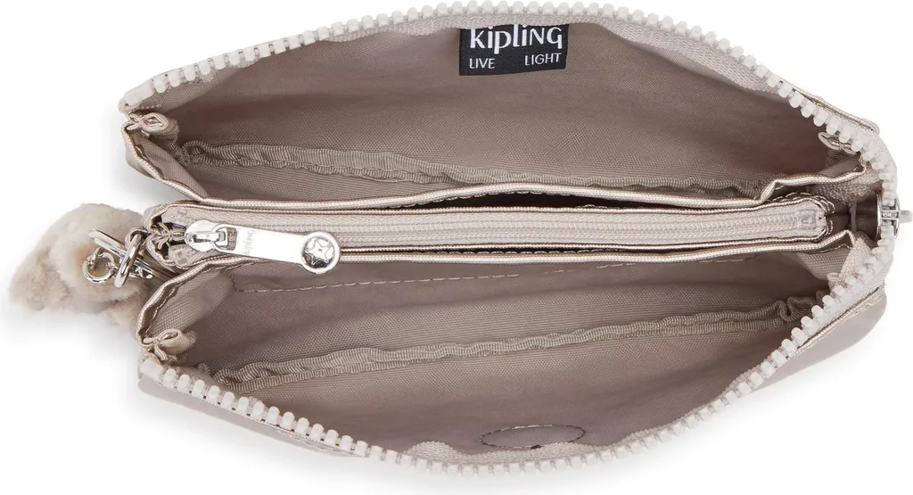 Pochette Kipling K13093 Metallic Glow - Design triple compartiment 1L