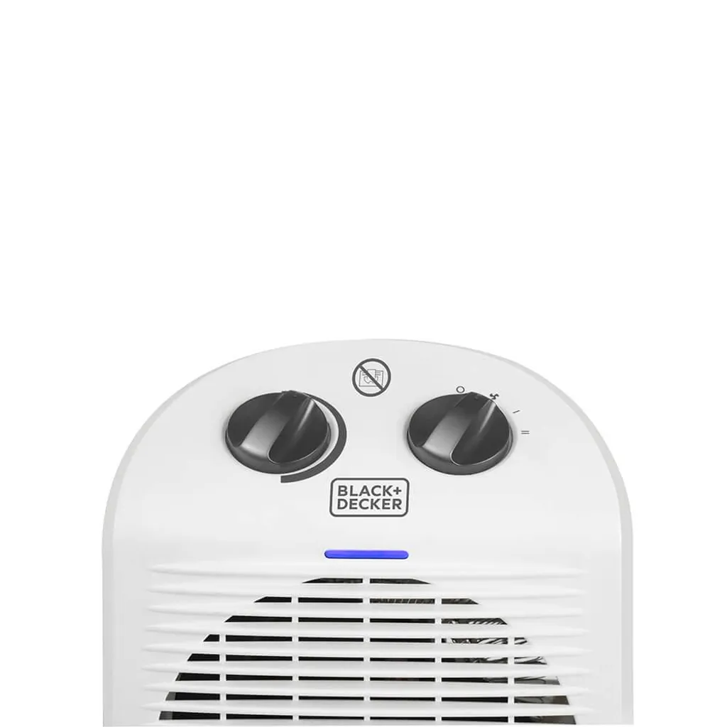BLACK+DECKER Aérotherme 2000W IP21 Blanc - Chauffage d'Appoint Rapide - 2