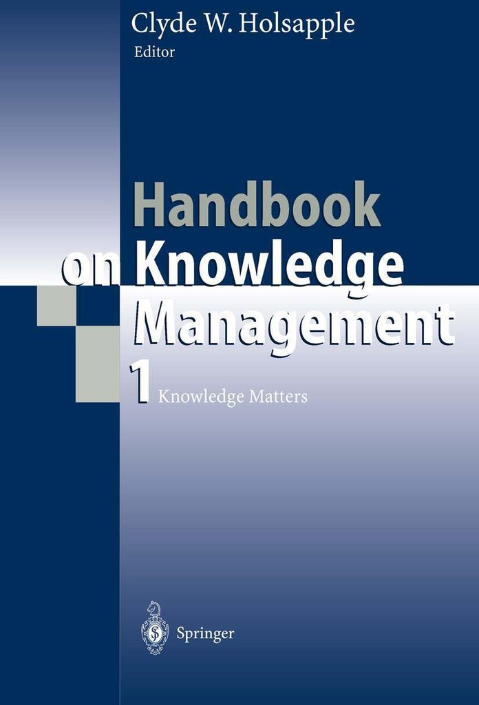Handbook on Knowledge Management 1
