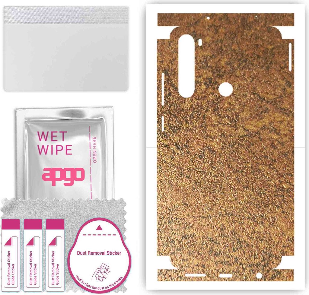 apgo Rückseite + Seiten Schutzfolie, Skin, kompatibel mit Xiaomi Redmi Note 8, Hinten Displayschutzfolie aus Vinylfolie, kratzfest, einfache Monta...