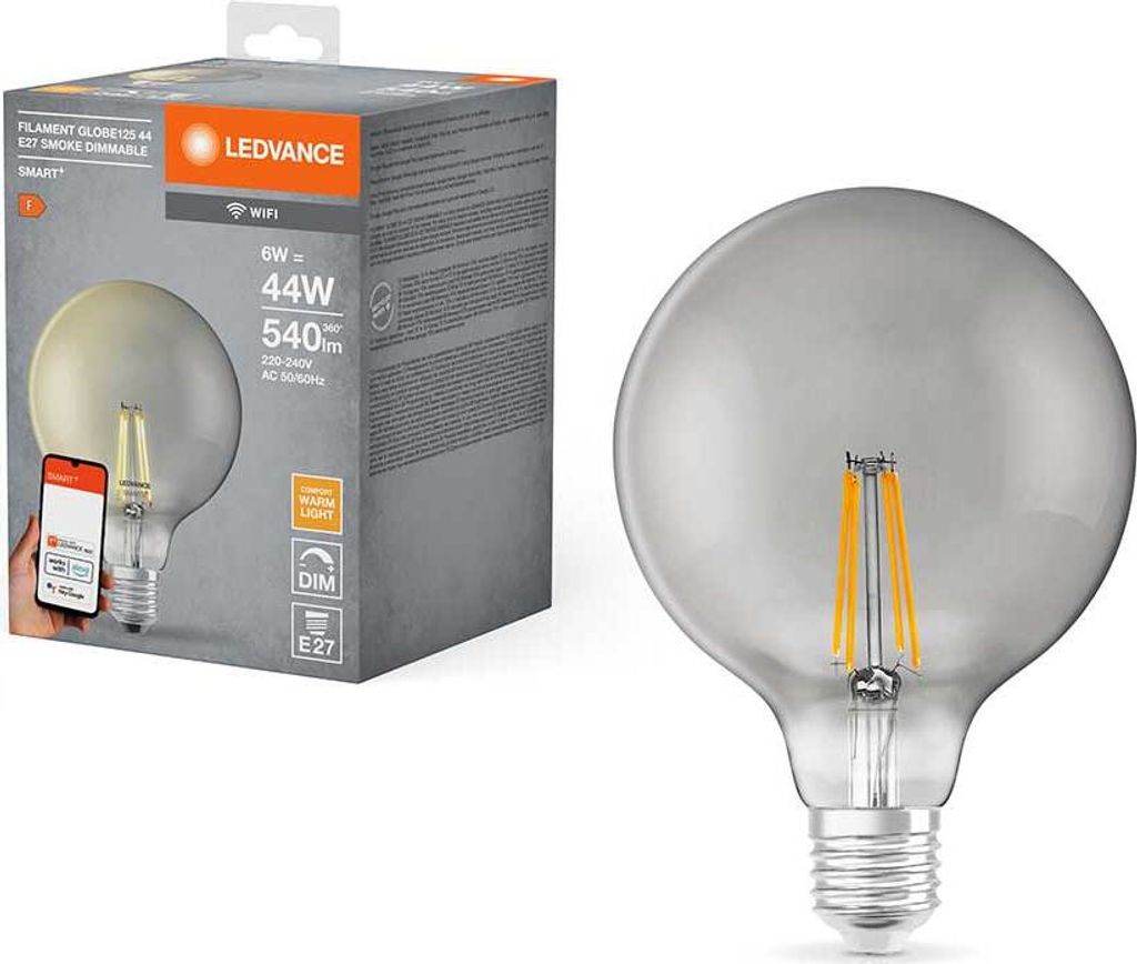 LEDVANCE SMART+ Lampada LED Globe G95 E27 Filamento 6W Immagine del prodotto 