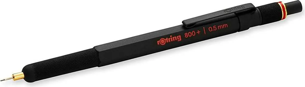 rOtring 800+ Porte-mines et Stylet Hybride 0,7 mm Noir de Précision
