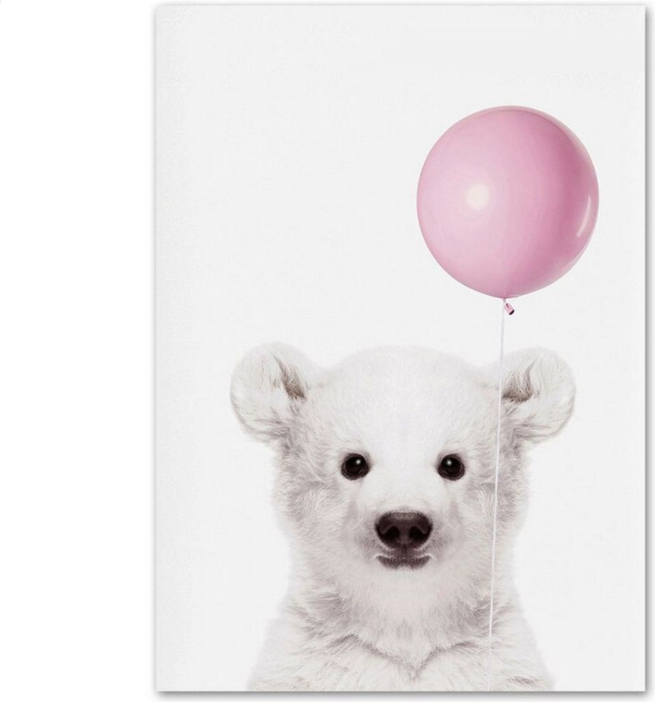 TPFLiving Kunstdruck LW-1032 (OHNE RAHMEN) Poster - Leinwand - Wandbild - Hochauflösender Giclée-Druck, langlebig und hochwertig - Hase, Waschbä...