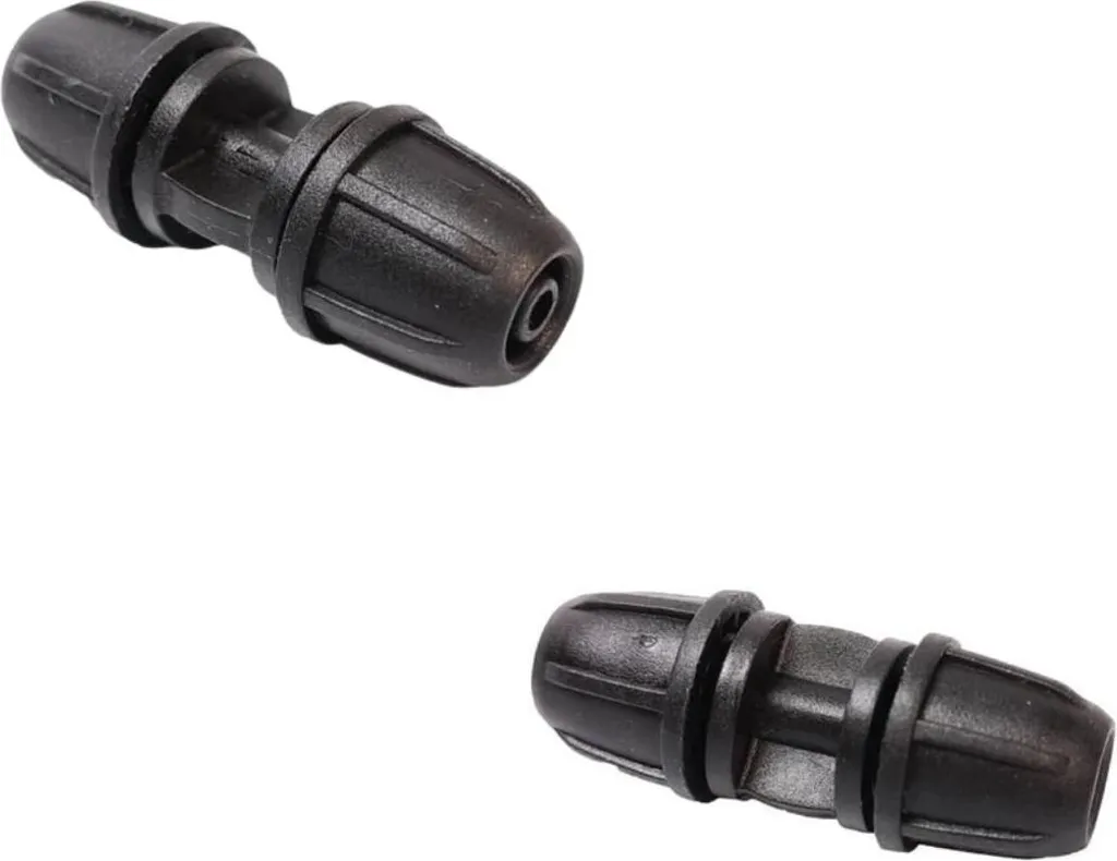 Connecteur de goutteur 4 mm double embout pour arrosage jardin - Lot de 50