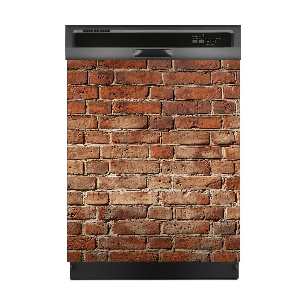 Aufkleber sticker 60x70 cm Dekorative folie Spülmaschine - Rot Wand Ziegel Backstein