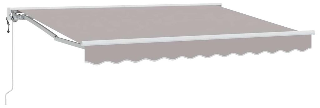 Elektrische ausziehbare Markise - CLORIS - Wettersensor - Hellgrau 3,5x2,5 m - Markisen C1093