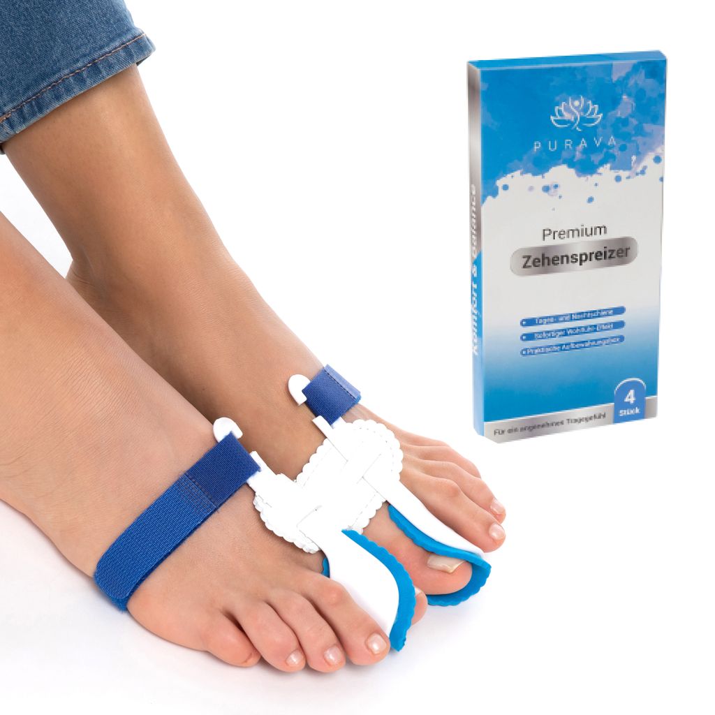 DERMATEST: - PURAVA [4x] Hallux Valgus Toe Spreader - Obrázek produktu 