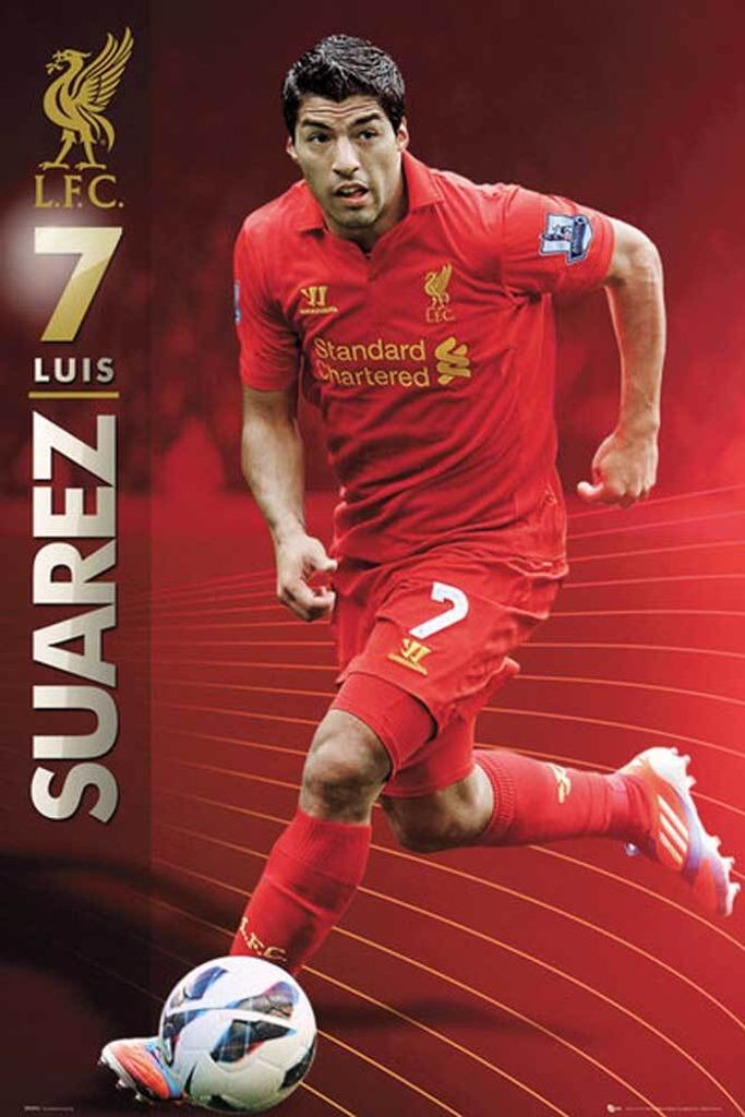 Fußball - Poster - Liverpool - Suarez 12/13