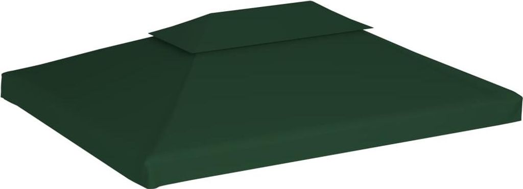 vidaXL Pavillon-Dachplane Ersatzdach 310 g/m² Grün 3x4 m