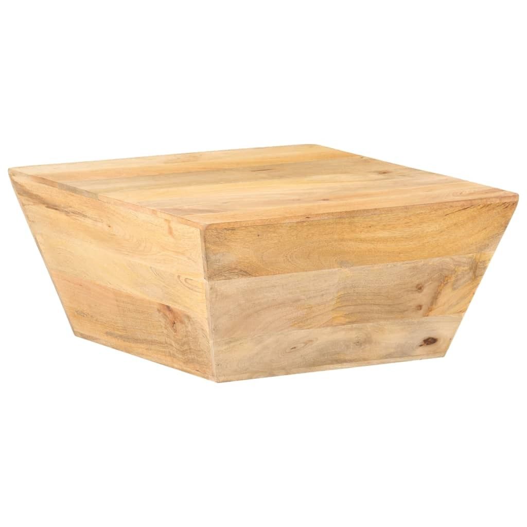 The Living Store Couchtisch V-Form 66x66x30 cm Mango Massivholz