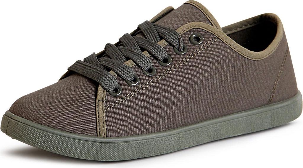 topschuhe24 1874 Damen Sneaker Freizeitschuhe, Farbe:Oliv Grün, Größe:40 EU