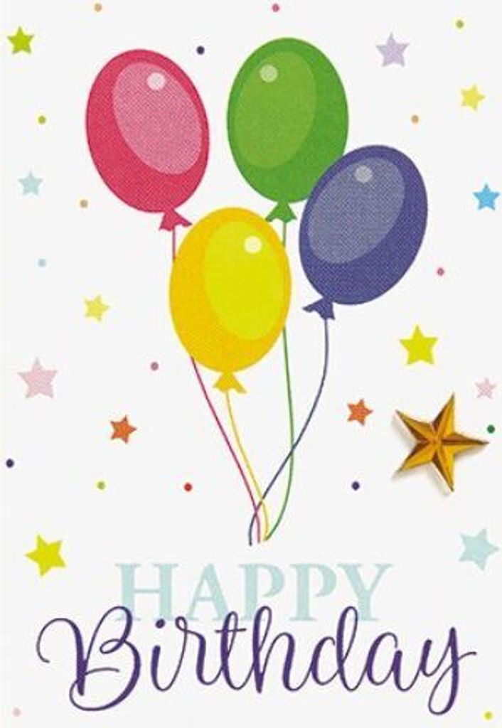 Geburtstag MiniKlammerkarte Blumenkärtchen mit Klammer