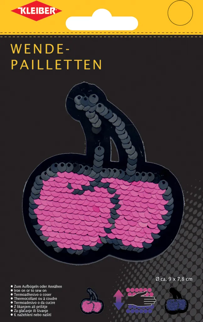 Réparer un Accroc de Vêtement avec l'Écusson Cerises en Paillettes