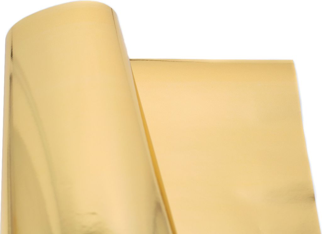 Geschenkpapier einfarbig 70cm x 2m Rolle Gold metallic Produktbild 