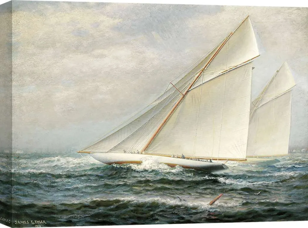 Toile murale America's Cup James Gale Tyler 80x60 cm haute résolution