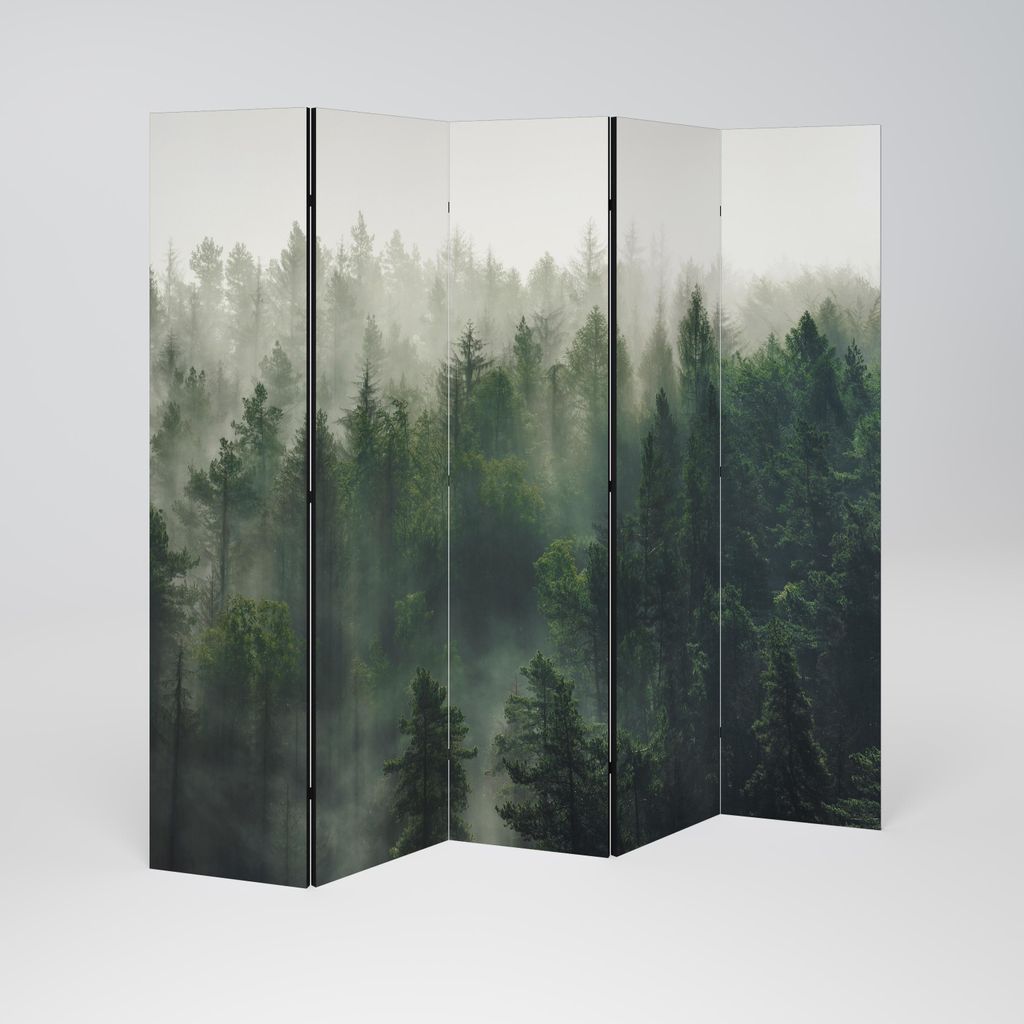 SpaceRebels Paravent Raumteiler - 5-teilig Raumtrenner, Druck 2-Seite - Raumtrenner - Trennwand Wohnung - Room Divider - Spanische Wand Deko Modern...