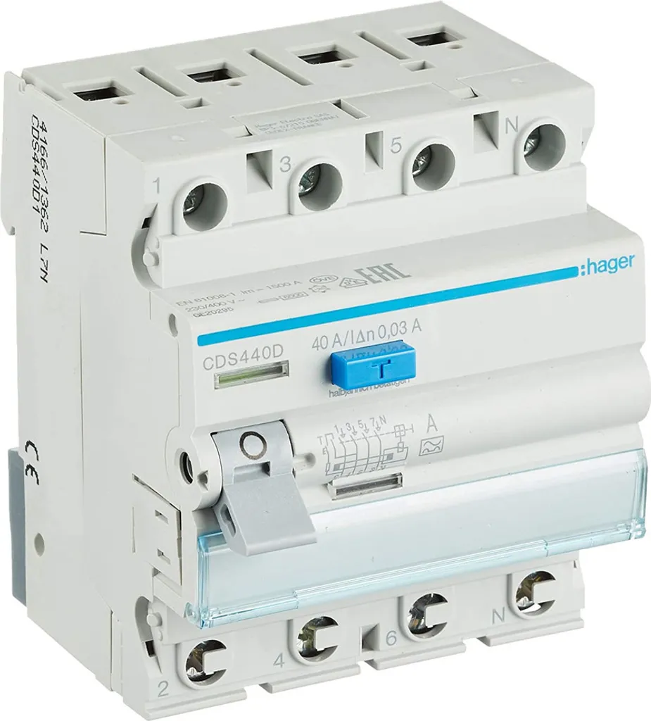 Disjoncteur différentiel Hager 40A 30mA Type A - Stop aux électrocutions - 5