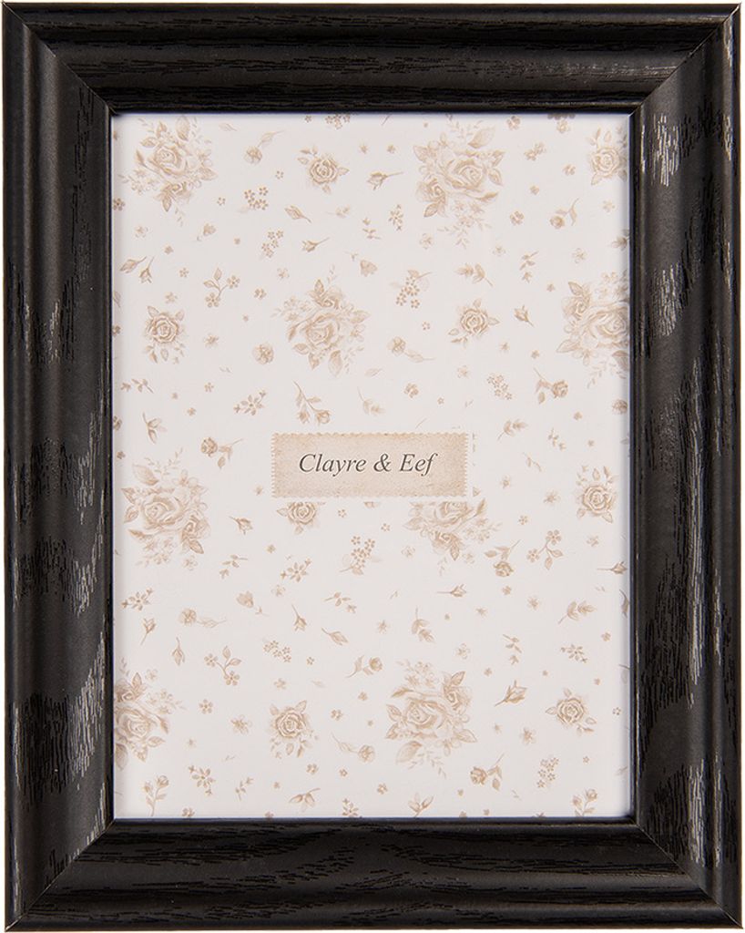 Clayre & Eef Bilderrahmen 13x18 cm Schwarz MDF Produktbild 