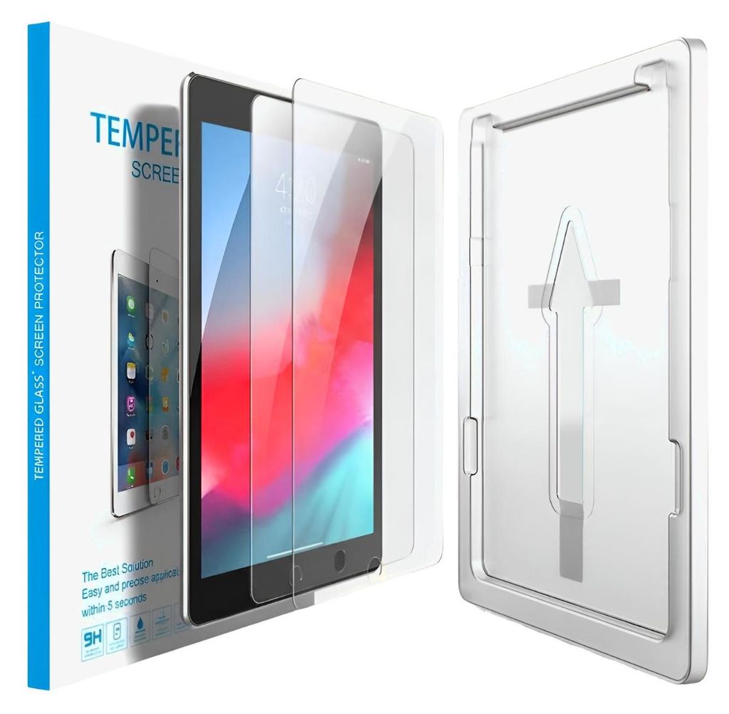 Tradebit 2x Schutzglas 9H für iPad Pro 13 2024 / iPad Pro 13 M4 2025 mit Easy-App Applikator