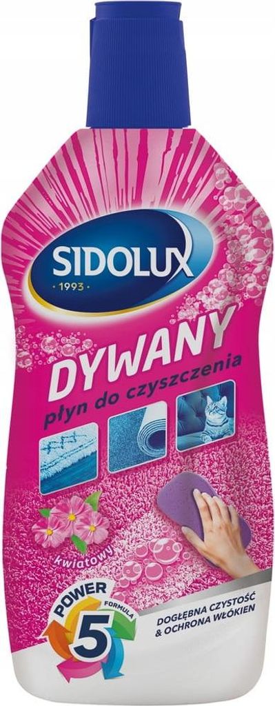 Sidolux Dywany Płyn do czyszczenia, kwiatowy 500 ml Zdjęcie produktu 