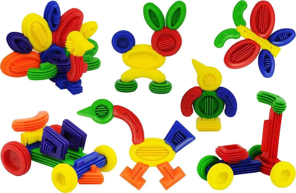 Moules de construction souples 168dlg - Jeu éducatif créatif pour enfant