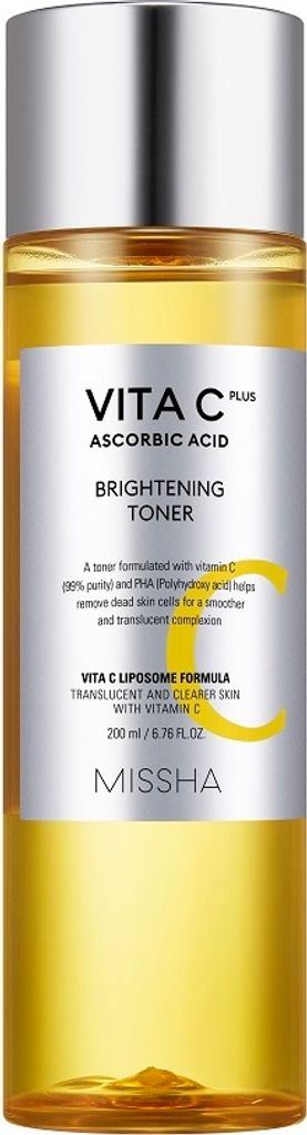 Missha - Vita C Plus Ascorbinsäure Aufhellendes Gesichtswasser - 200 ml