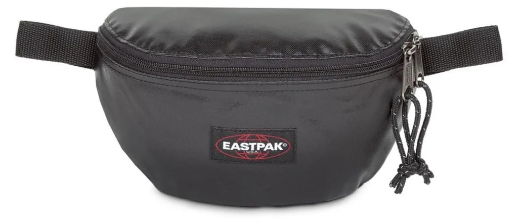 Petite banane Eastpak Springer en toile noire brillante imperméable