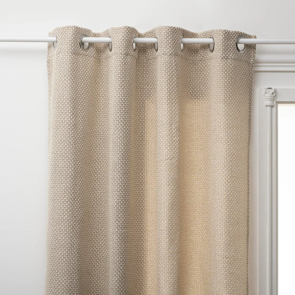 Rideau beige de salon 260x140 cm pour protéger votre intimité avec style