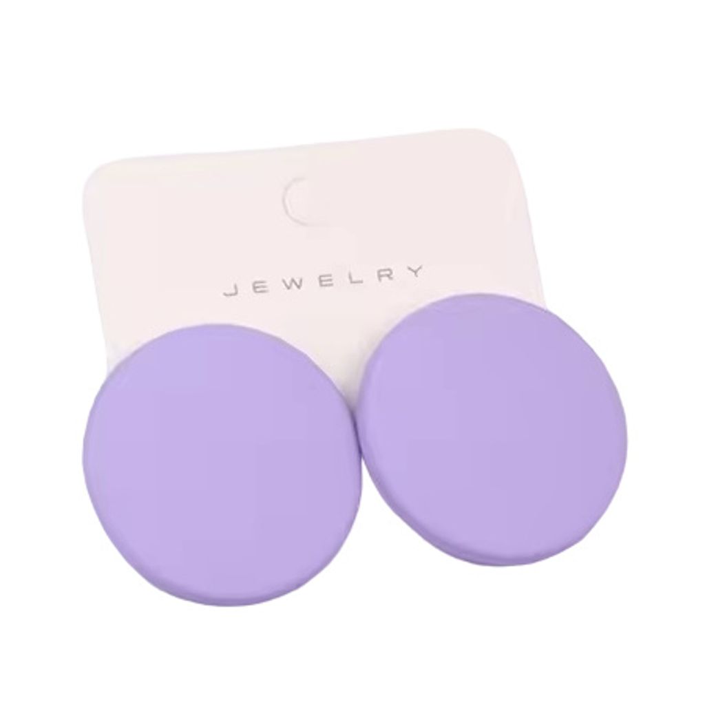 LI-30502 Ohrringe in Hellviolett – Modernes Design KP30502