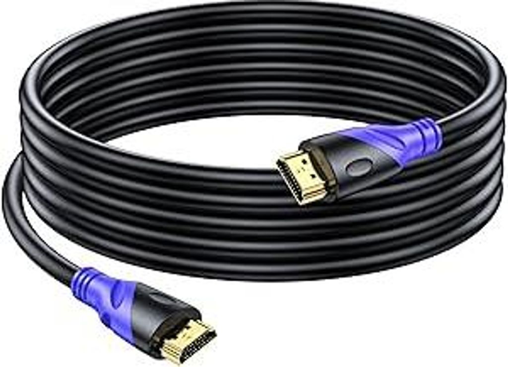4K/60HZ HDMI Kabel 5m (HDMI 2.0,18Gbps) Ultra High Speed vergoldete Anschlüsse,Ethernet Audio Return Video 4K, Full HD1080p, 3D-kompatibel Blu-Ray...