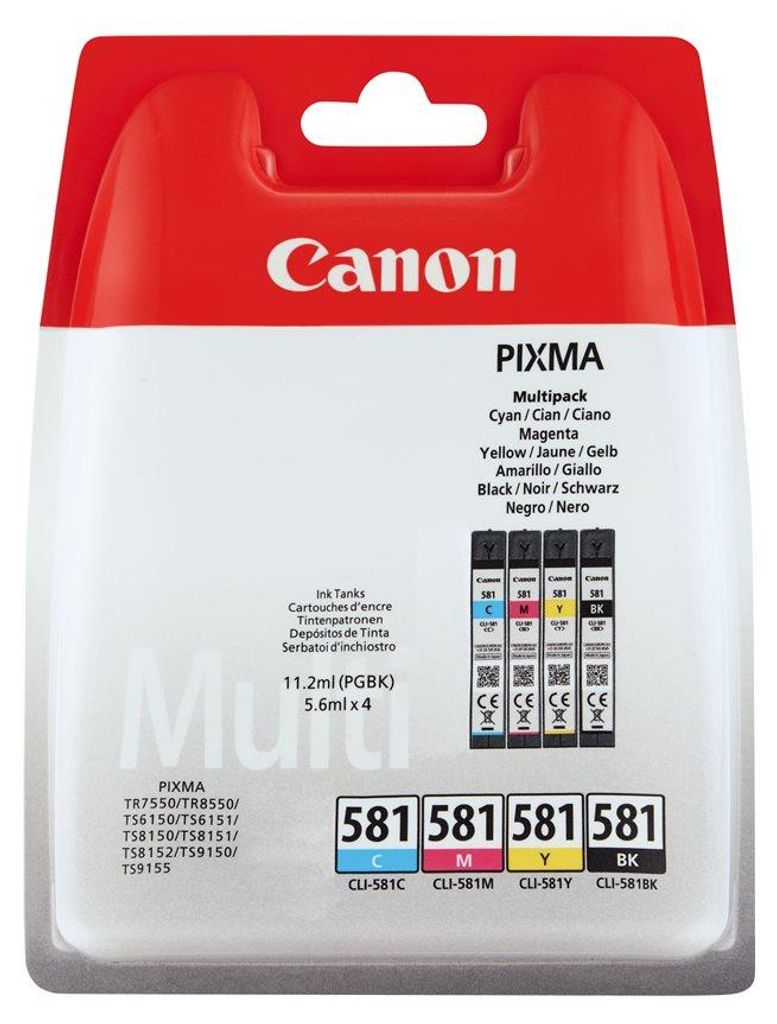 Canon CLI-581, set met inktpatronen (cyaan, magenta, geel, Productafbeelding 