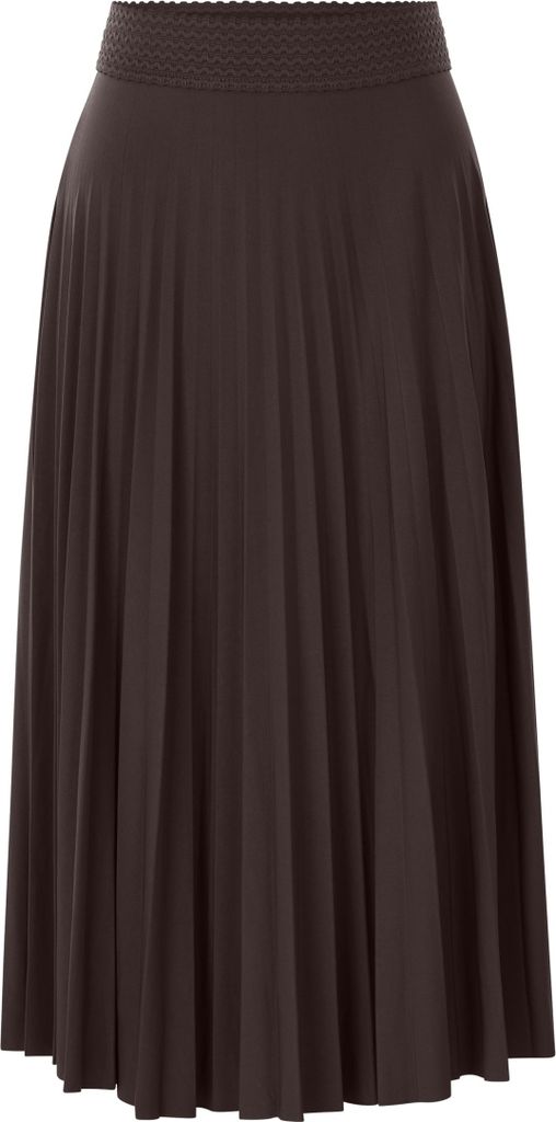 Rich & Royal Plissee Skirt Recycled dark chocolate 38
