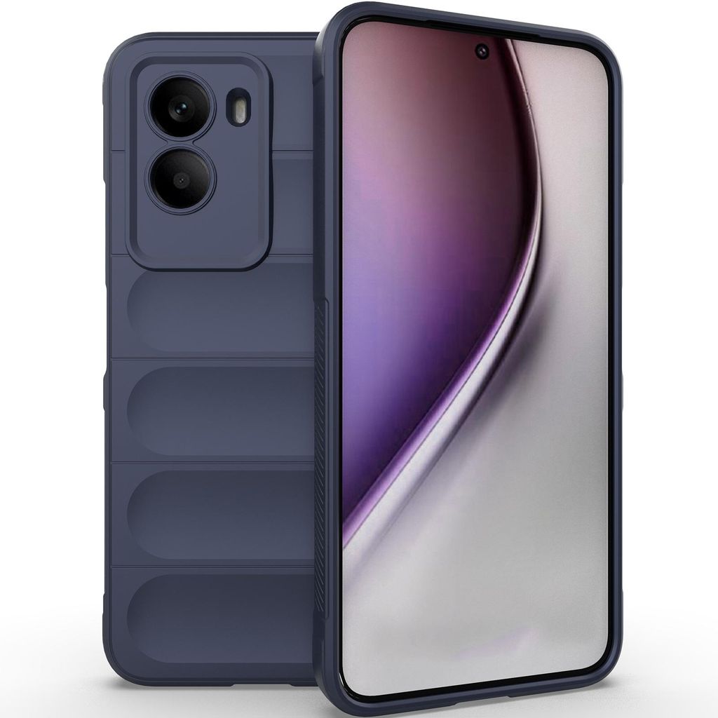 Handyhülle für Xiaomi Poco M7 4G/Poco M7 Plus Weich TPU Silikon Stossfest Anti-rutsch Hülle Dunkelblau