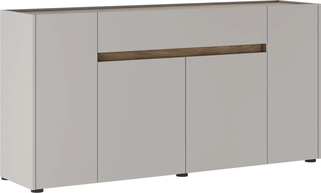 Buffet Salle à Manger Beige 170 cm - Meuble pour Vaisselle et Linge