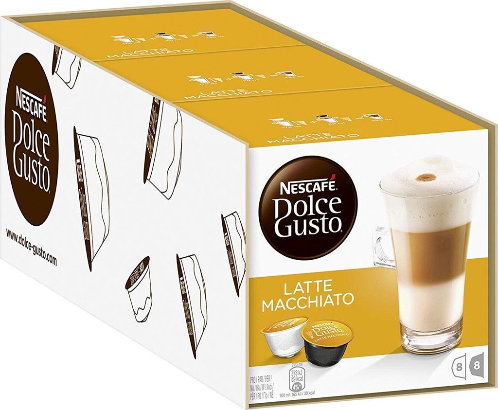 Nescafé Dolce Gusto Latte Macchiato (3 x 16 Kapseln) Produktbild 