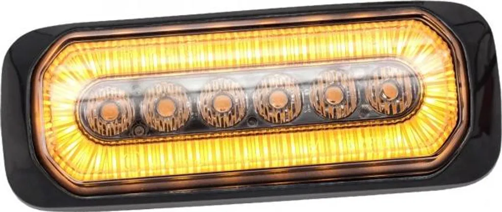 Ledson Halo Strobo R65 12-24V 13cm - 14 Pattern - Luce Posizione Ambra