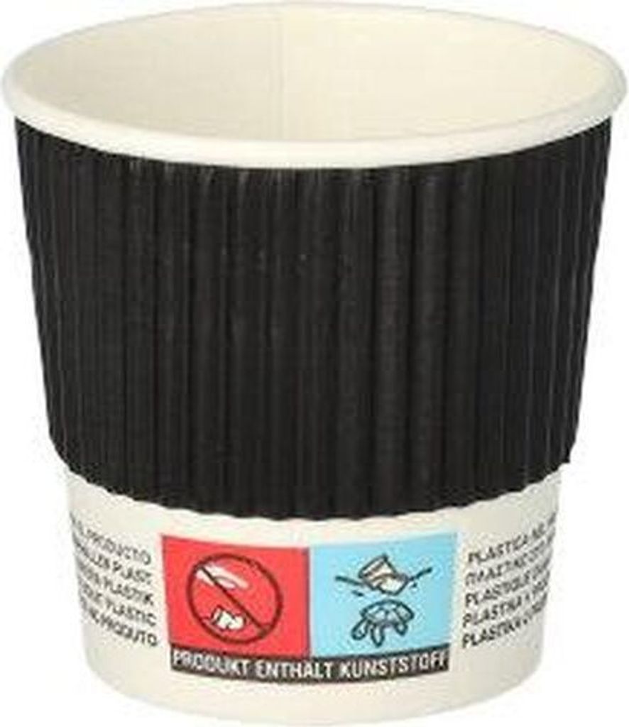 Papstar Pappbecher "To Go" 0,1 l Ø 6,2 cm · 6 cm doppelwandig, 20 x 25 Stück