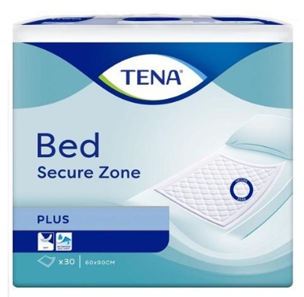 Tena Bed Plus, serviettes absorbantes 60 x 90 cm, 30 unités Image du produit 