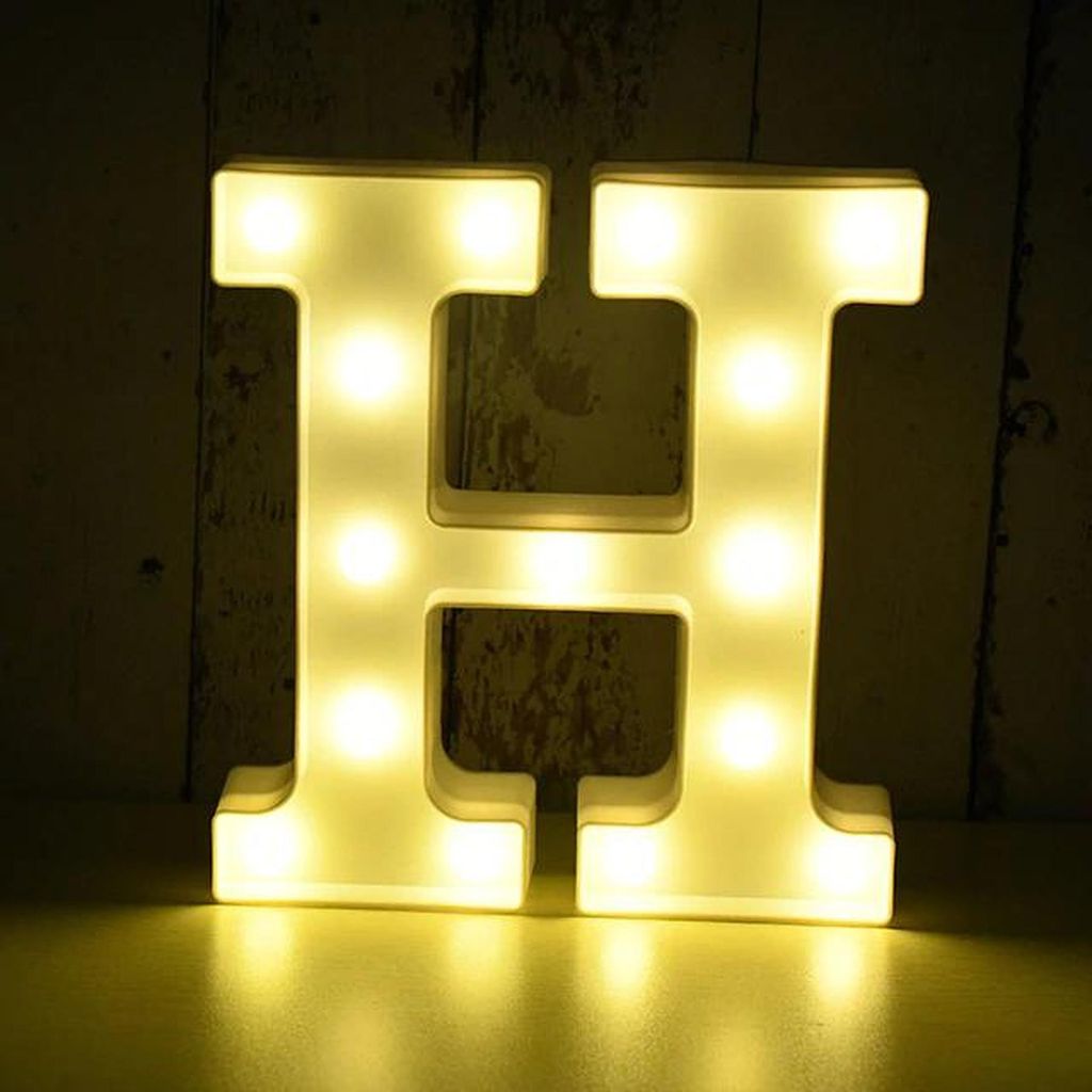 Lettera 3D illuminata a LED, lettera da 22 cm H Immagine del prodotto 